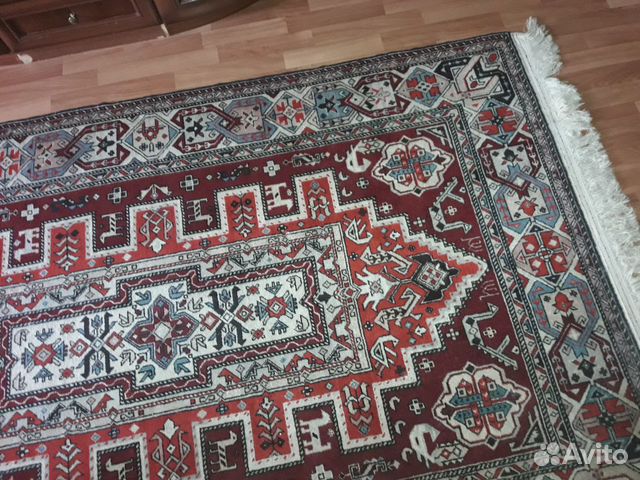 Антикварный ковёр, шерстяной, ручная работа