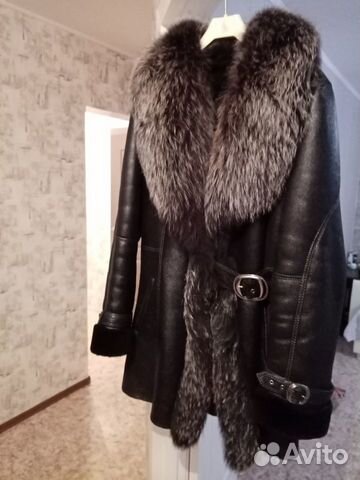 Кожаная дубленка