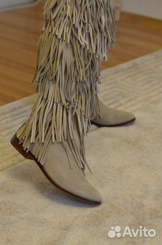 Замшевые сапоги Zara