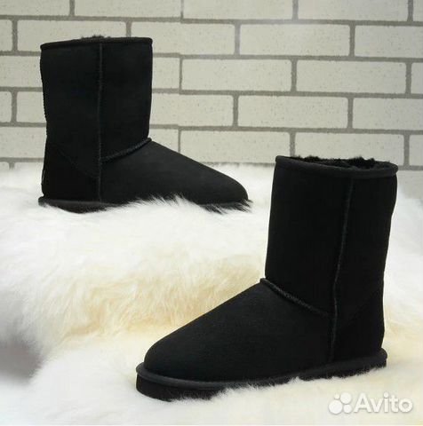 UGG Classic Short Black черные новые классика угги UGG Classic Short Black черные новые классика угги