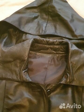 Плащ кожаный