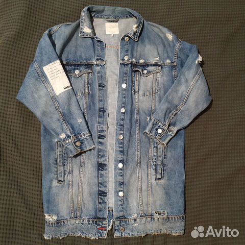 Куртка джинсовая длинная zara