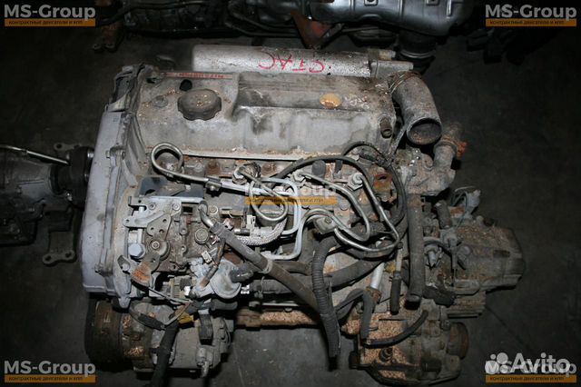 Двигатель 4D68 Mitsubishi дизель 2.0