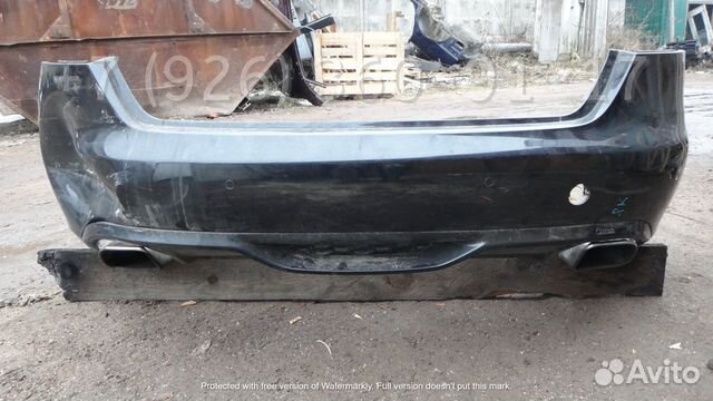 Накладка на задний бампер Caractere для Audi A4 B8