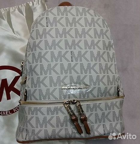 Рюкзак Michael Kors Rhea Logo Signature Vanilla
