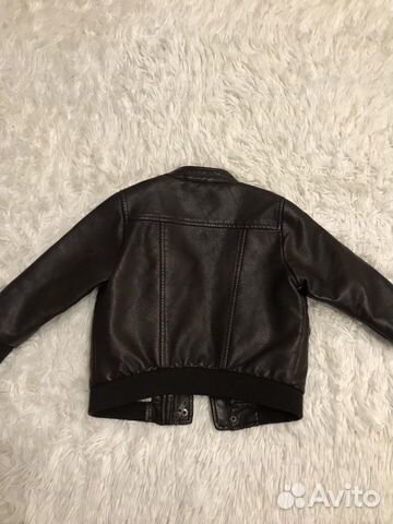 Детская Куртка из эко-кожи с утеплителем Zara kids Детская Куртка из эко-кожи с утеплителем Zara kids