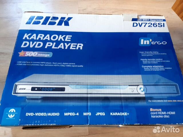 DVD плеер караоке Bbk DV726SI DVD плеер караоке Bbk DV726SI