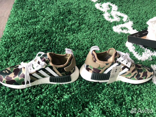 nmd bape olive camo