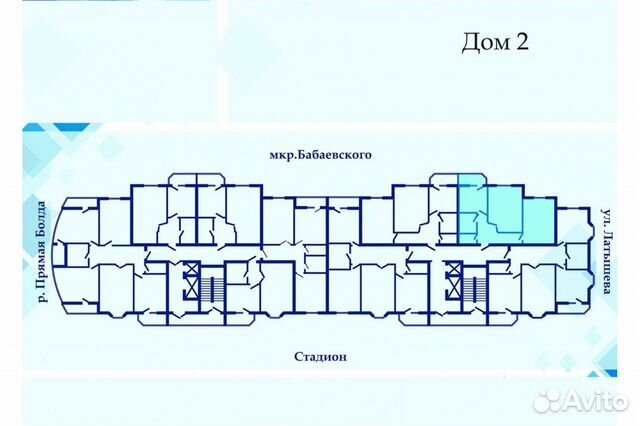 2-к квартира, 74.9 м², 3/16 эт. 2-к квартира, 74.9 м², 3/16 эт.