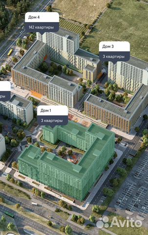 2-к квартира, 62.9 м², 6/8 эт.