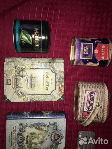 Жестяные коробки из под чая