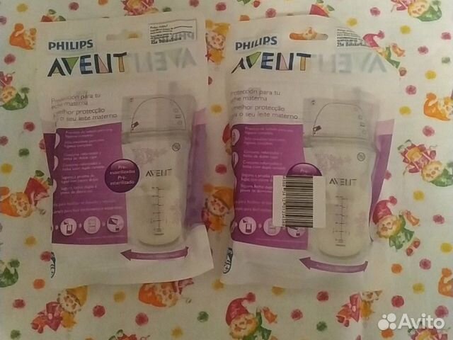 Пакеты для хранения грудного молока avent