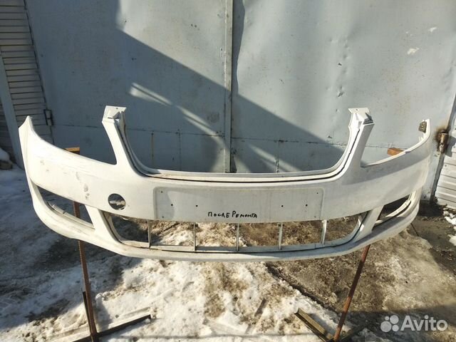 Бампер передний Skoda Fabia 2010-2015