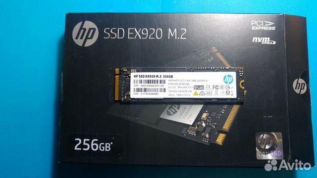 SSD HP EX920 M.2 256Gb