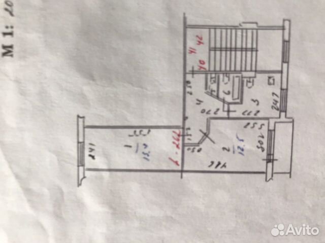 2-к квартира, 42 м², 4/5 эт.