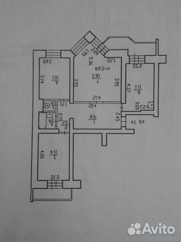3-к квартира, 71 м², 9/10 эт. 3-к квартира, 71 м², 9/10 эт.