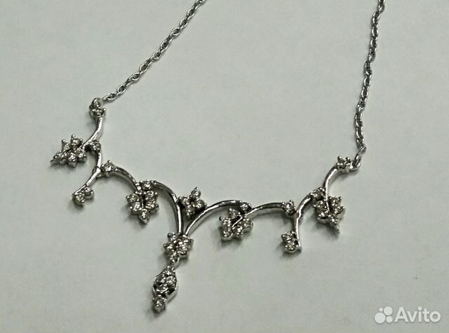 Золотое колье с бриллиантами Золотое колье с бриллиантами