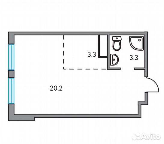 1-к квартира, 27 м², 5/26 эт.