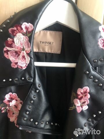 Куртка косуха кожа twinset