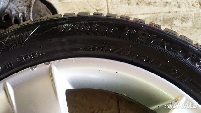 Колеса 5x100-4 шт.Резина Hankook winter i pike rs2