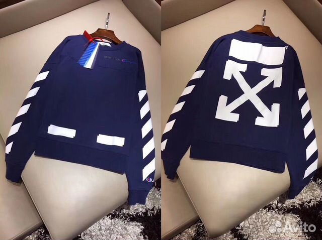 Толстовка коллаборация OFF White Champion оригинал Толстовка коллаборация OFF White Champion оригинал