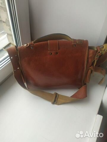 Винтажная кожаная сумка