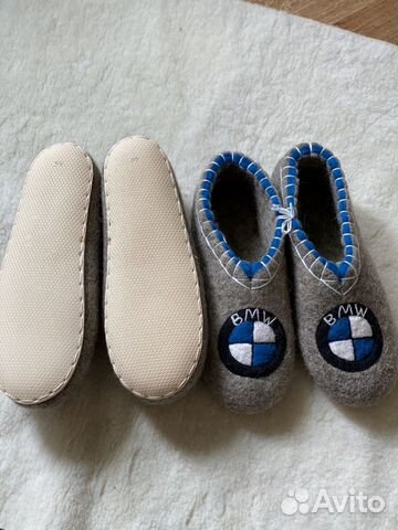 Валяные тапочки мужские BMW Валяные тапочки мужские BMW