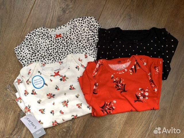 Новый комплект боди carters 18 мес