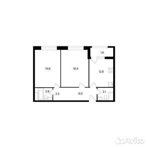 4-к квартира, 130.8 м², 20/20 эт. 4-к квартира, 130.8 м², 20/20 эт.