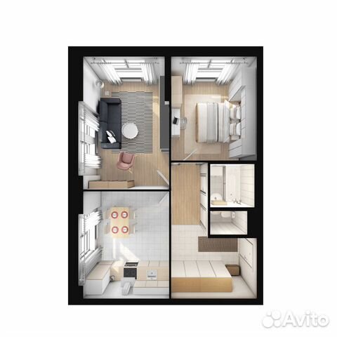 2-к квартира, 63.3 м², 24/33 эт. 2-к квартира, 63.3 м², 24/33 эт.
