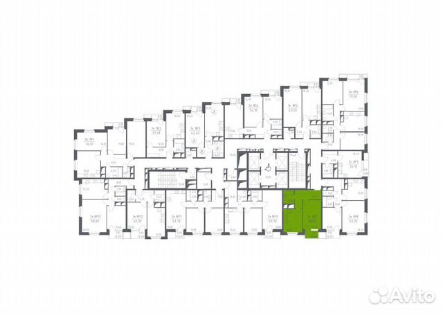 1-к квартира, 38.6 м², 24/32 эт.