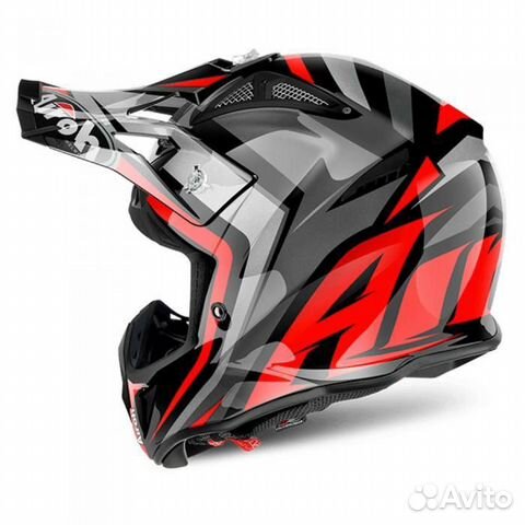 Мотошлем Кроссовый Airoh Aviator 2.2 Warning Gloss Мотошлем Кроссовый Airoh Aviator 2.2 Warning Gloss
