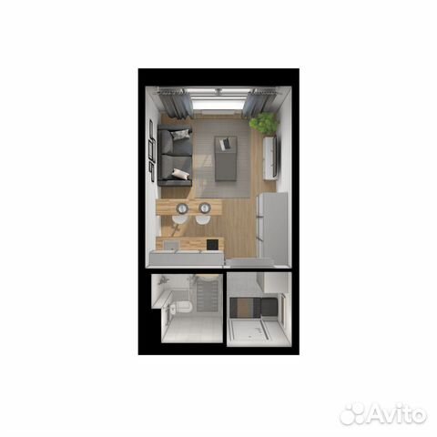 Студия, 19.8 м², 11/15 эт. Студия, 19.8 м², 11/15 эт.