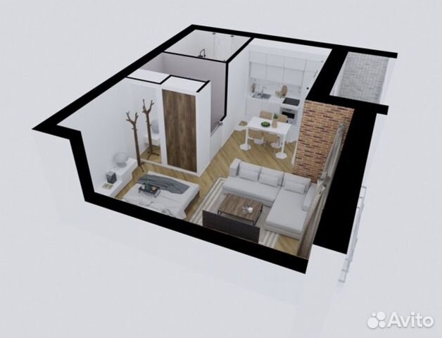 1-к квартира, 40 м², 4/9 эт.