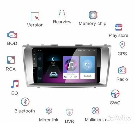 Магнитола Toyota Camry 40 (2006- 2011) на Android Магнитола Toyota Camry 40 (2006- 2011) на Android