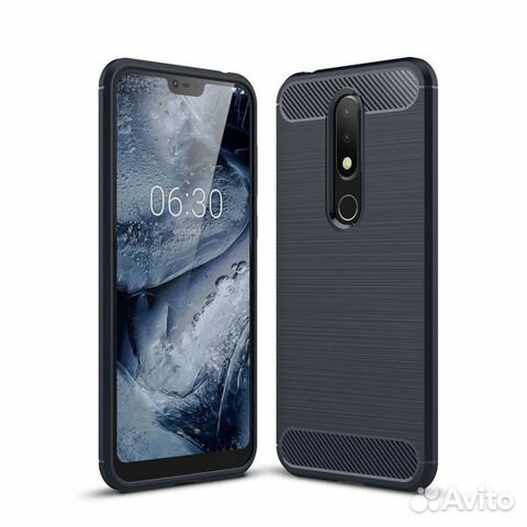 Чехол Carbon для Nokia 6.1 Plus / X6 (2018) Чехол Carbon для Nokia 6.1 Plus / X6 (2018)