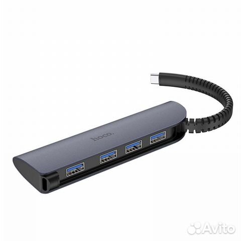 Адаптер hoco HB12 Victory Type-c to4 USB Converter Адаптер hoco HB12 Victory Type-c to4 USB Converter