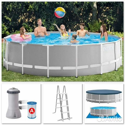 Каркасный бассейн Intex 457x122 см Каркасный бассейн Intex 457x122 см