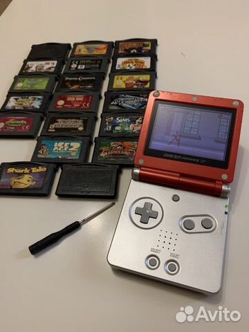 Game boy advance sp mario edition