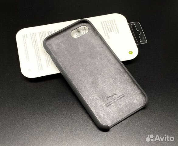 iPhone Se 2020 8 7 Silicone Case Черный Оригинал