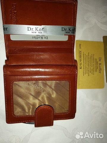 Кошелек из натур.кожи от бренда Dr.Koffer Оригинал