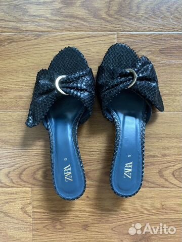 Новые кожаные мюли Zara Новые кожаные мюли Zara