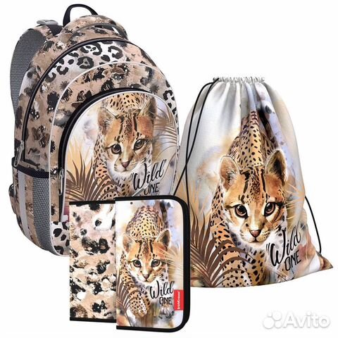 Рюкзак ErichKrause ErgoLine 15L Wild Cat Рюкзак ErichKrause ErgoLine 15L Wild Cat
