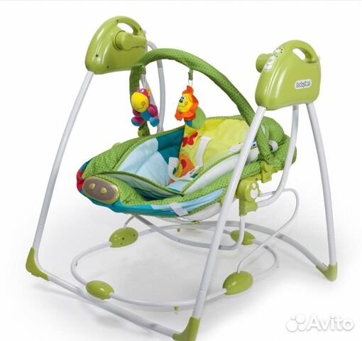 Детские электрокачели+шезлонг Babyton 2в1