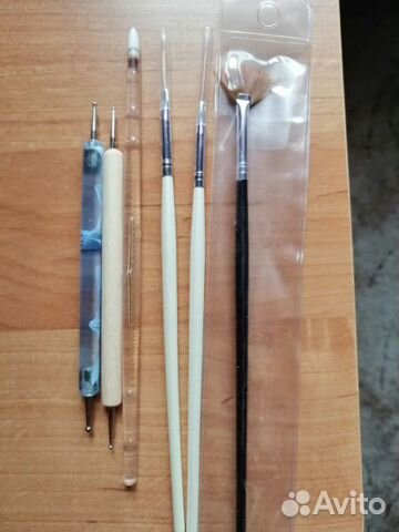 Кисти для дизайна ногтей 14шт +2