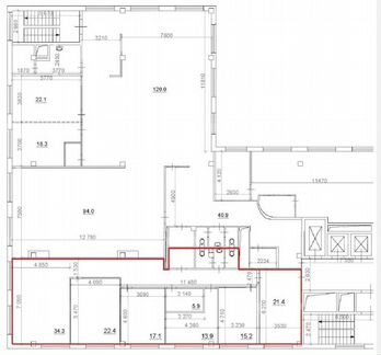 Сдам офисное помещение, 180 м²