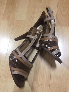 Босоножки туфли летние кожа лак 38