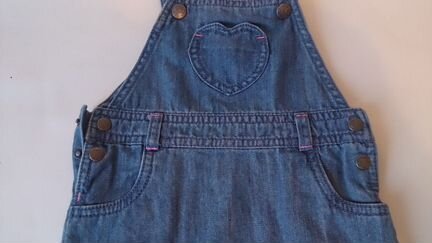 Новый джинсовый сарафан 74 размера