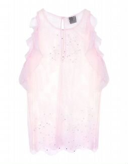 Прозрачный розовый топ Pinko S