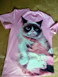 Футболка Grumpy Cat короткий рукав р-р S-M